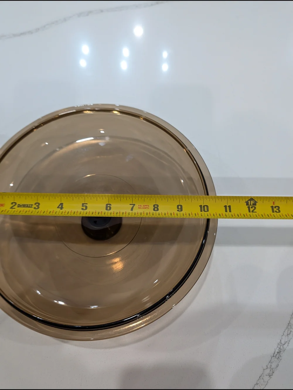 Vintage Visions 4.5L Amber Glass Dutch Oven Casserole Pot w/ Lid USA Pyrex